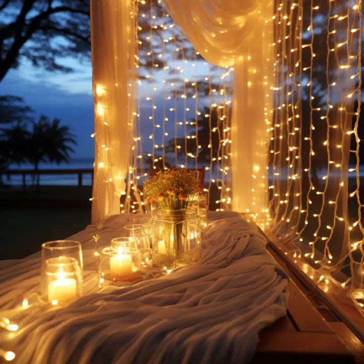 Battery - Operated String Lights for Indoor UseOllny 600LED 19.7FT*9.8FT Warm White Curtain Lights (Clear Cable, 8 Modes, IP44 Waterproof) Battery - Operated String Lights for Indoor UseOllny 600LED 19.7FT*9.8FT Warm White Curtain Lights (Clear Cable, 8 Modes, IP44 Waterproof)