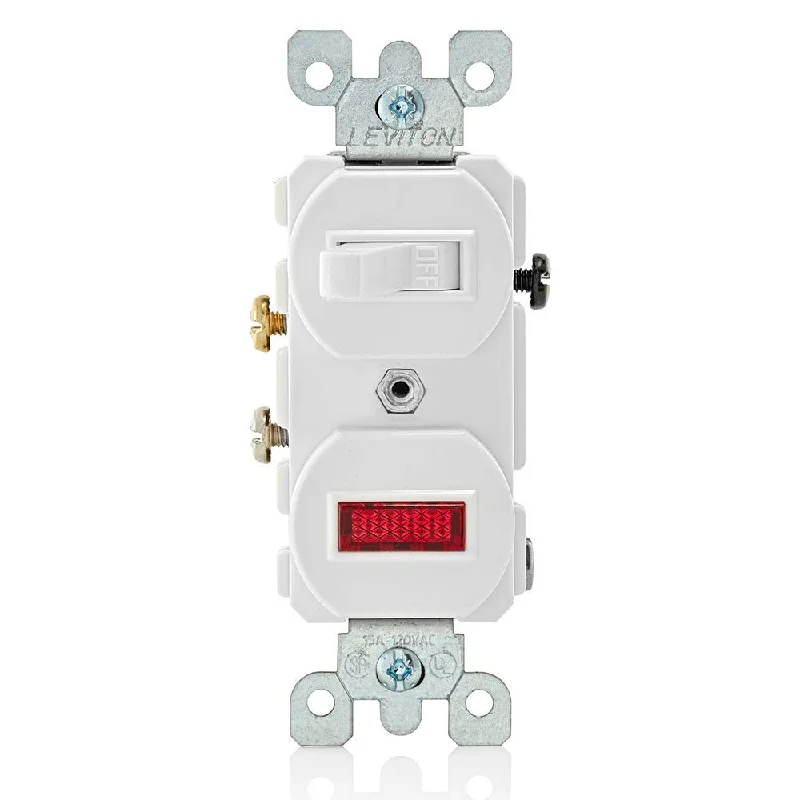 String Lights for Balcony DecorationLeviton 5226-W Switch/Pilot Light Combo