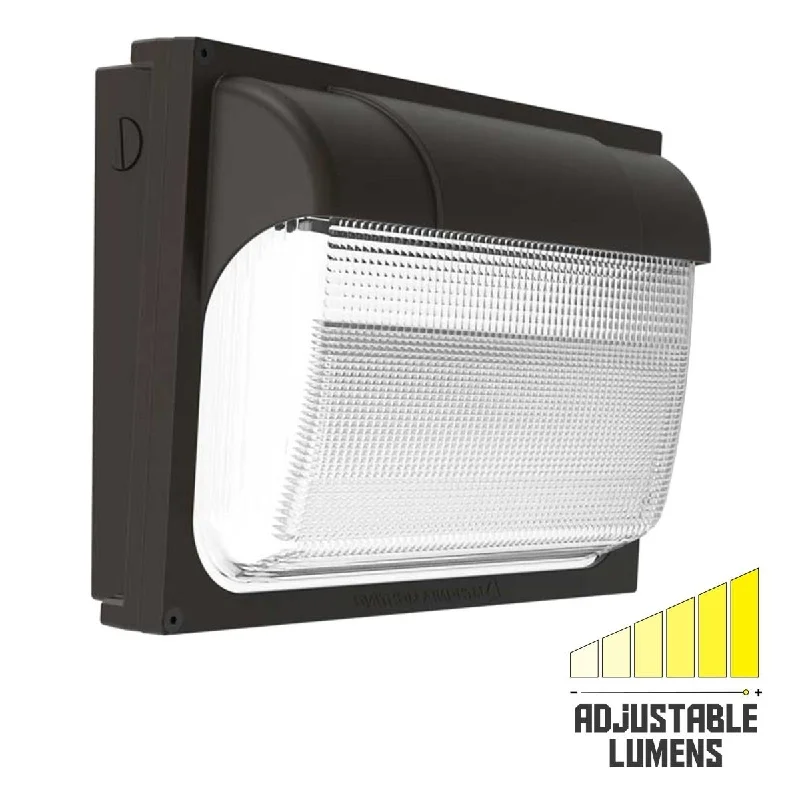 Adjustable Industrial Lighting for Flexible IlluminationLED Wall Pack, 54 Watts Adjustable, 6600 Lumens, 5000K, 120-277V Adjustable Industrial Lighting for Flexible IlluminationLED Wall Pack, 54 Watts Adjustable, 6600 Lumens, 5000K, 120-277V