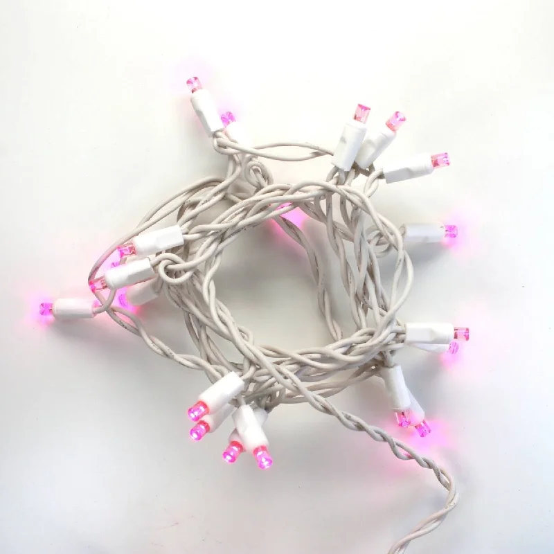 String Lights for DIY Home Decor Projects20-light Pink LED Craft Lights, White Wire