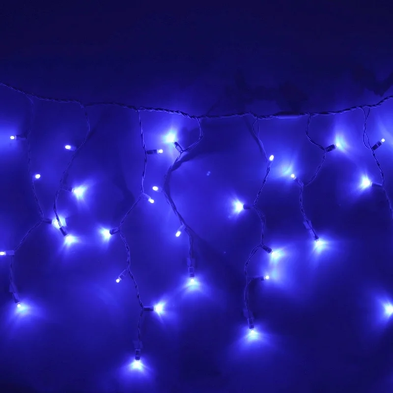 Waterproof String Lights for Patio Decor100-light Blue 5mm LED Icicle Lights, White Wire Waterproof String Lights for Patio Decor100-light Blue 5mm LED Icicle Lights, White Wire