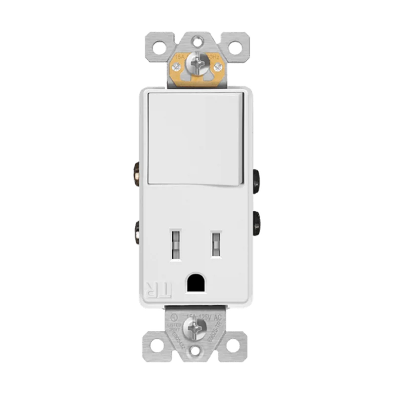Fairy String Lights for Bedroom DecorEnerlites 15 Amp Single Pole Tamper Resistant Combination Receptacle and Light Switch - White Fairy String Lights for Bedroom DecorEnerlites 15 Amp Single Pole Tamper Resistant Combination Receptacle and Light Switch - White