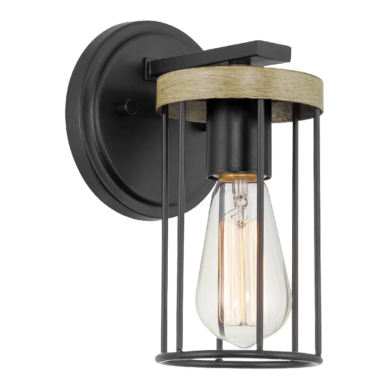 Industrial Pendant Lighting for Machine ShopsKira Home Dayton 9" 1-Light Farmhouse Wall Sconce, Smoked Birch Wood Style + Black Finish Industrial Pendant Lighting for Machine ShopsKira Home Dayton 9" 1-Light Farmhouse Wall Sconce, Smoked Birch Wood Style + Black Finish