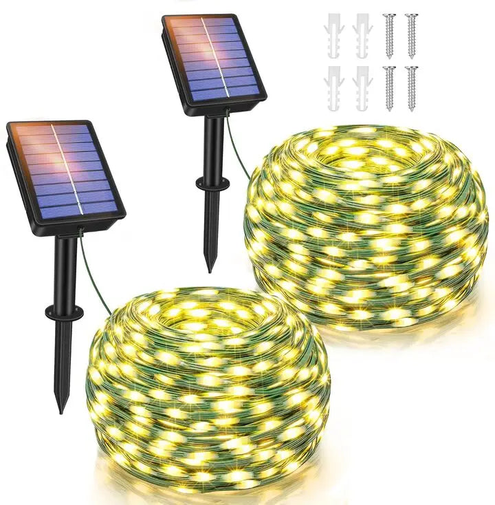 String Lights for Wedding ReceptionsOllny 120 LED 40ft Warm White Solar String Lights (2 Packs, Solar Power, 8 Modes, IP67 Waterproof) String Lights for Wedding ReceptionsOllny 120 LED 40ft Warm White Solar String Lights (2 Packs, Solar Power, 8 Modes, IP67 Waterproof)