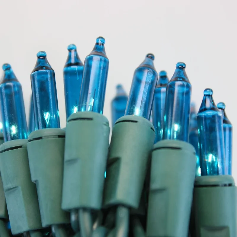 Fairy String Lights for Bedroom Decor100-bulb Teal Mini Lights, 2.5" Spacing, Green Wire Fairy String Lights for Bedroom Decor100-bulb Teal Mini Lights, 2.5" Spacing, Green Wire