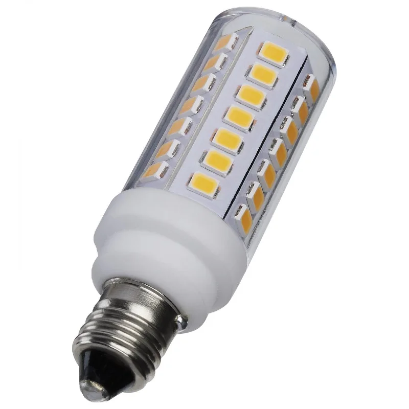 Energy - Efficient Industrial Lighting for Cost - SavingsT6 Mini LED Bulb, 5 Watts, 550 Lumens, 3000K, E11 Mini-Candelabra Base, Clear Finish, 120V