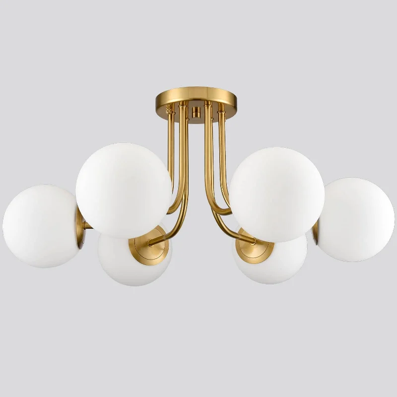 Low - Bay Industrial Lighting Fixtures for Small FactoriesModern Globe Ceiling Light - 6 Light Low - Bay Industrial Lighting Fixtures for Small FactoriesModern Globe Ceiling Light - 6 Light