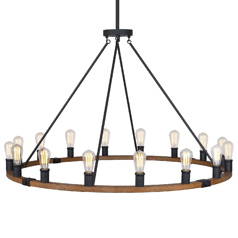 Industrial Lighting for Food Processing FactoriesKira Home Jericho 48" 16-Light Large Rustic Farmhouse Wagon Wheel Chandelier, Round Kitchen Island Light, Textured Black Accents, Warm Oak Wood Style Industrial Lighting for Food Processing FactoriesKira Home Jericho 48" 16-Light Large Rustic Farmhouse Wagon Wheel Chandelier, Round Kitchen Island Light, Textured Black Accents, Warm Oak Wood Style