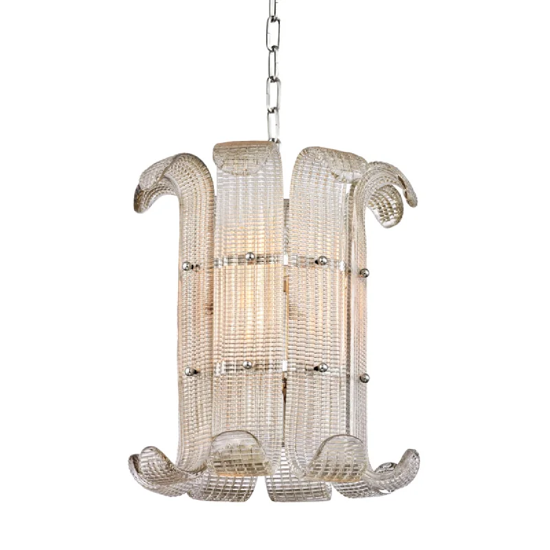 Industrial Lighting for Food Processing FactoriesBrasher 16" 4 Lights Pendant Light Polished Nickel Finish