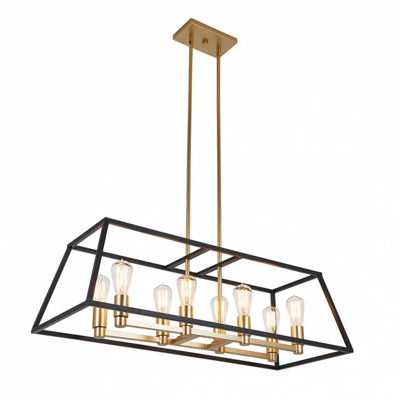 Durable Industrial Lighting for Harsh EnvironmentsCAR36-ON Carter 8-lt 35" LED Chandelier