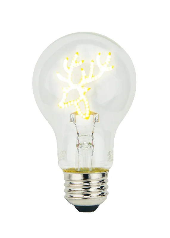 Industrial Lighting for Woodworking FactoriesTCP A19 Reindeer Decorative Filament LED Christmas Light Bulb, 0.3W White Light – Reindeer Base Down for Holiday & Festive Indoor Decor Industrial Lighting for Woodworking FactoriesTCP A19 Reindeer Decorative Filament LED Christmas Light Bulb, 0.3W White Light – Reindeer Base Down for Holiday & Festive Indoor Decor