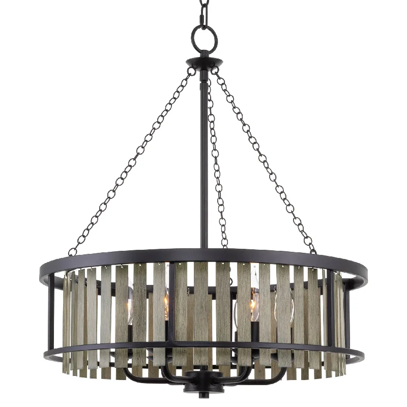 Industrial Lighting for Electronics ManufacturingKira Home Malcolm 23" 6-Light Modern Pendant Chandelier, Gray Oak/Light Brown Wood Style Panels + Classic Matte Black Finish, Farmhouse Drum Pendant Lighting | Light Fixtures for Kitchen/Dining Room Industrial Lighting for Electronics ManufacturingKira Home Malcolm 23" 6-Light Modern Pendant Chandelier, Gray Oak/Light Brown Wood Style Panels + Classic Matte Black Finish, Farmhouse Drum Pendant Lighting | Light Fixtures for Kitchen/Dining Room