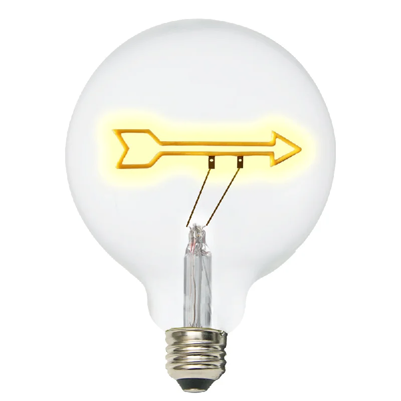 Corrosion - Resistant Industrial Lighting for Coastal FactoriesTCP G40 Arrow Decorative Filament LED Light Bulb, 1W Yellow Light – Arrow Base Down for Indoor Decor Corrosion - Resistant Industrial Lighting for Coastal FactoriesTCP G40 Arrow Decorative Filament LED Light Bulb, 1W Yellow Light – Arrow Base Down for Indoor Decor