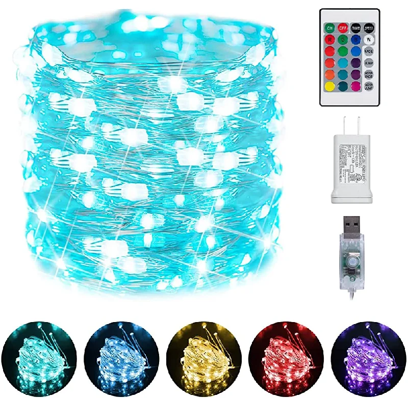 String Lights with Clear Bulbs for a Classic LookColor Changing Fairy Lights with Remote, 16 Colors, 28 Modes String Lights with Clear Bulbs for a Classic LookColor Changing Fairy Lights with Remote, 16 Colors, 28 Modes