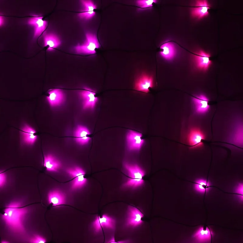 Color - Changing LED String Lights for Christmas Decor100-light Pink 5mm LED Net Lights, Green Wire Color - Changing LED String Lights for Christmas Decor100-light Pink 5mm LED Net Lights, Green Wire