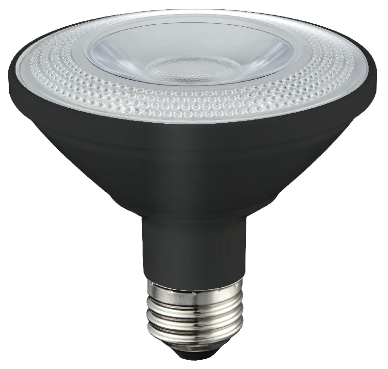 Durable Industrial Lighting for Harsh EnvironmentsLED COB PAR Lamp P30 NFL Black - 3.8", 12W, 35K