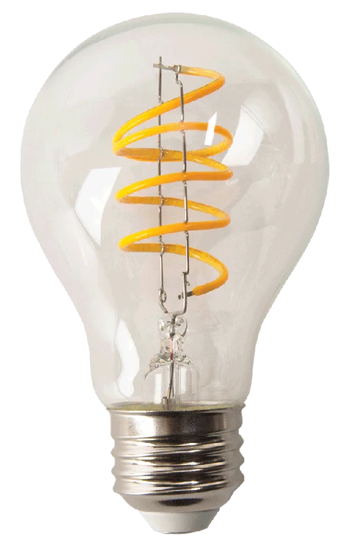 Low - Bay Industrial Lighting Fixtures for Small FactoriesLED Antique Spiral Filament A19 Lamp - 4.2", 5W, 18K Low - Bay Industrial Lighting Fixtures for Small FactoriesLED Antique Spiral Filament A19 Lamp - 4.2", 5W, 18K