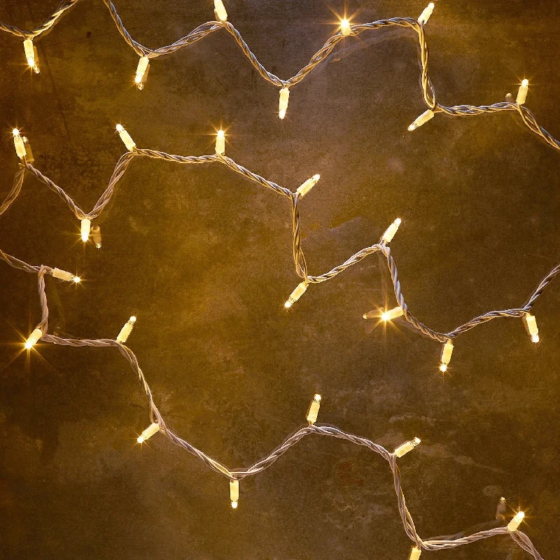 Battery - Operated String Lights for Indoor UsePro Connect 80m 800 Warm White Connectable String Lights White Cable