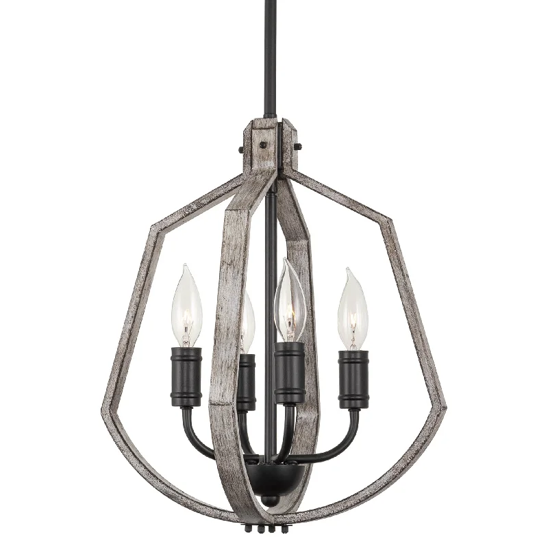 Industrial Lighting for Furniture FactoriesKira Home Augusta 16.5" 4-Light Farmhouse Pendant Light, Adjustable Hanging Height, Light Cedar Wood Style + Black Finish Industrial Lighting for Furniture FactoriesKira Home Augusta 16.5" 4-Light Farmhouse Pendant Light, Adjustable Hanging Height, Light Cedar Wood Style + Black Finish