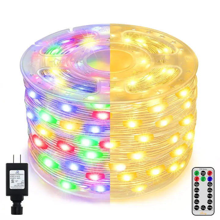 Battery - Operated String Lights for Indoor UseOllny 600 LED 197ft Warm White/Multi Color String Lights (Clear Wire, Plug in, 11 Modes, IP67) Battery - Operated String Lights for Indoor UseOllny 600 LED 197ft Warm White/Multi Color String Lights (Clear Wire, Plug in, 11 Modes, IP67)