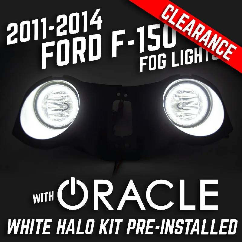 2011-2014 FORD F-150 Fog Lights - ORACLE White Plasma LED Halos Pre-Installed