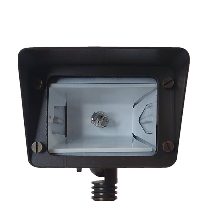 String Lights for Outdoor Dining AreasABBA 12V Dark Brass Square  LED Flood Light