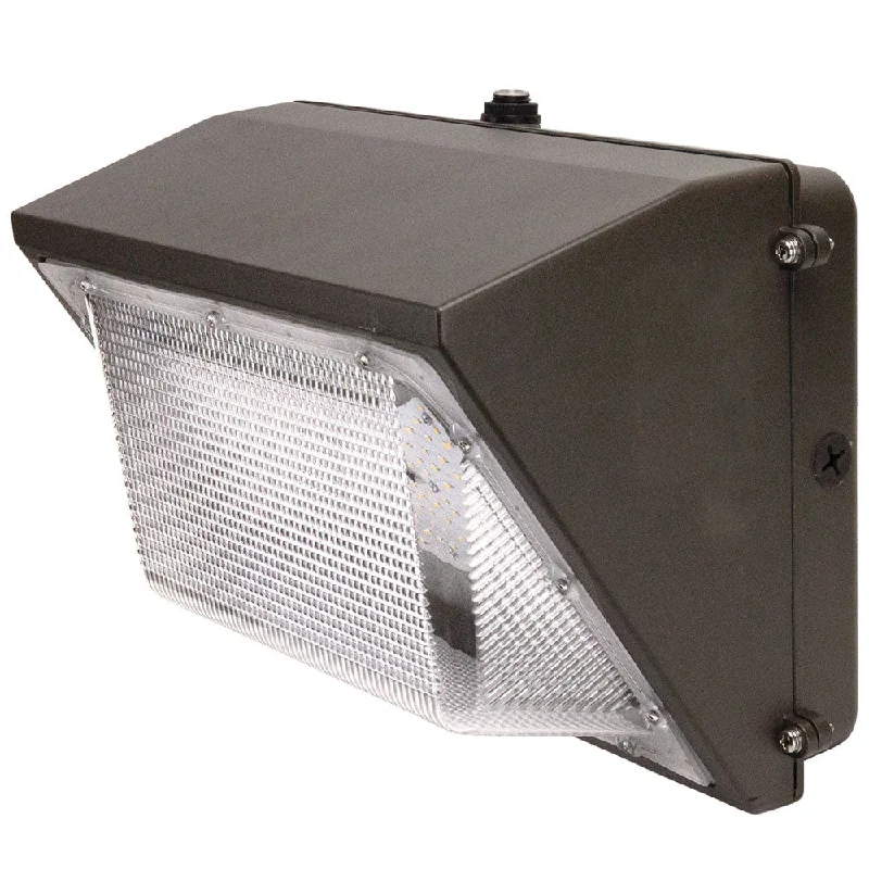 Industrial Lighting for Woodworking FactoriesTCP Select Series LED Wall Pack, 35W/45W/55W Selectable Wattage, 3000K/4000K/5000K, Photocell, 14.2" Industrial Lighting for Woodworking FactoriesTCP Select Series LED Wall Pack, 35W/45W/55W Selectable Wattage, 3000K/4000K/5000K, Photocell, 14.2"