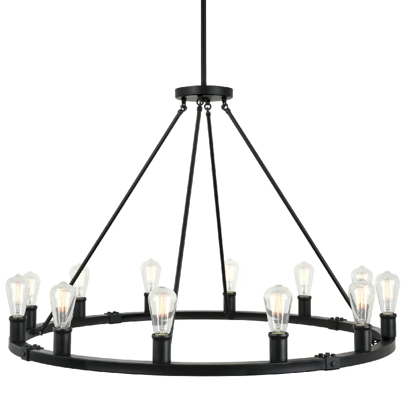 Industrial Lighting for Pharmaceutical ManufacturingKira Home Jericho 42" 12-Light Large Industrial Rustic Farmhouse Wagon Wheel Chandelier, Round Kitchen Island Light, Black Finish Industrial Lighting for Pharmaceutical ManufacturingKira Home Jericho 42" 12-Light Large Industrial Rustic Farmhouse Wagon Wheel Chandelier, Round Kitchen Island Light, Black Finish
