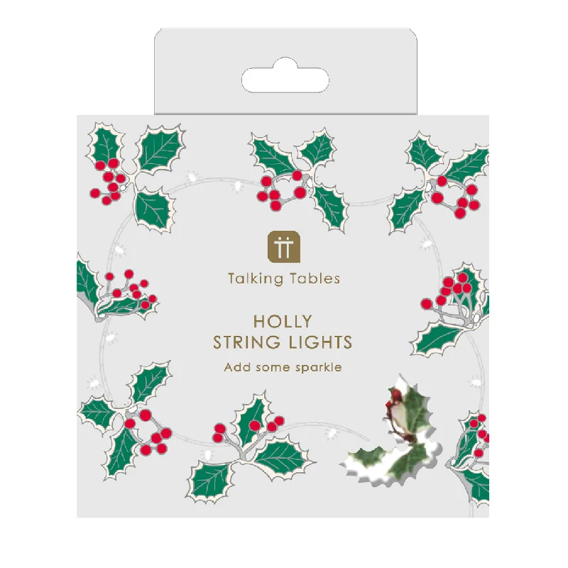 String Lights for Balcony DecorationHolly Christmas LED String Lights - 2.2m
