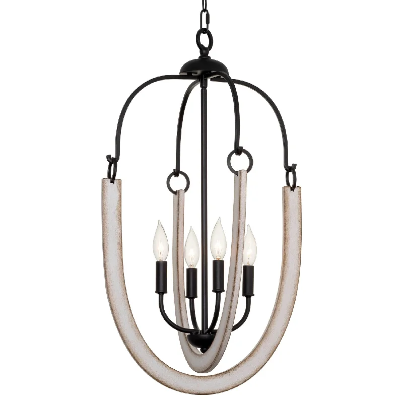 High - Bay LED Industrial Lighting for WarehousesKira Home Daphne 28" 4-Light Farmhouse Pendant Light, White Ash Wood Style + Black Finish High - Bay LED Industrial Lighting for WarehousesKira Home Daphne 28" 4-Light Farmhouse Pendant Light, White Ash Wood Style + Black Finish