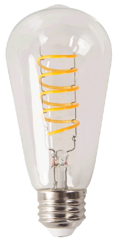 Industrial Pendant Lighting for Machine ShopsLED Antique Spiral Filament ST19 Lamp - 5.4", 5W, 18K Industrial Pendant Lighting for Machine ShopsLED Antique Spiral Filament ST19 Lamp - 5.4", 5W, 18K