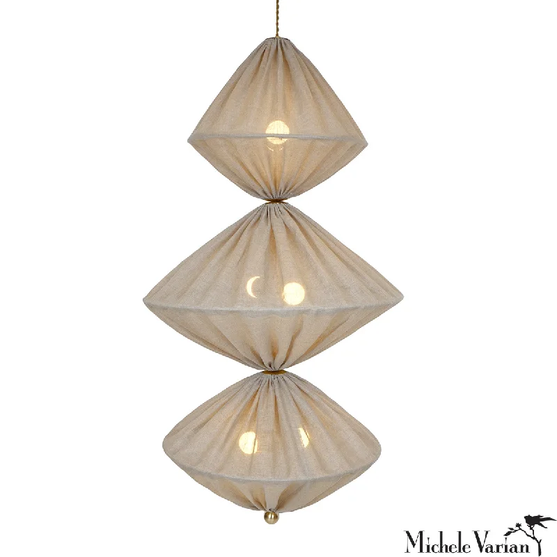Industrial Wall - Mounted Lighting for Workshop WallsStacked Diamond Pendant Light Sand Industrial Wall - Mounted Lighting for Workshop WallsStacked Diamond Pendant Light Sand