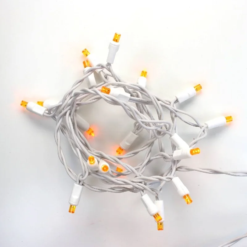 String Lights for Wedding Receptions20-light Orange LED Craft Lights, White Wire
