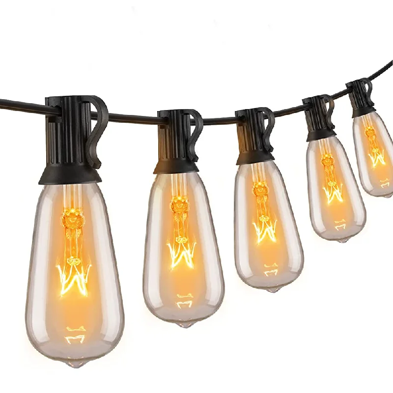 String Lights for Camping TripsST40 Incandescent Bulb String Lights