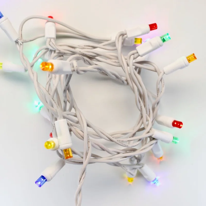 String Lights with Multicolored Bulbs for Festive Occasions20-light Multicolor LED Craft Lights, White Wire String Lights with Multicolored Bulbs for Festive Occasions20-light Multicolor LED Craft Lights, White Wire