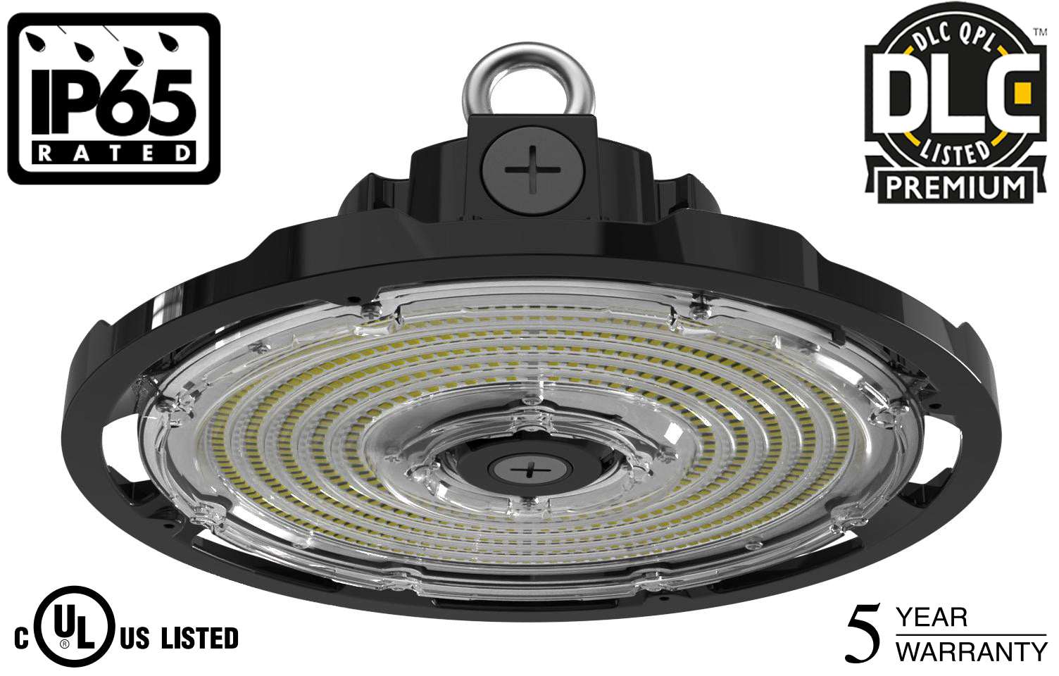 Industrial Area Lighting for Large Open SpacesTCP EUFOUZDSW4CCT UFO LED High Bay Light – Dimmable, Selectable Wattage & CCT Industrial Area Lighting for Large Open SpacesTCP EUFOUZDSW4CCT UFO LED High Bay Light – Dimmable, Selectable Wattage & CCT
