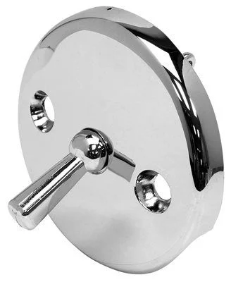 Proplus Round Overflow Trip Lever Plate' Clip Type' Chrome Plated