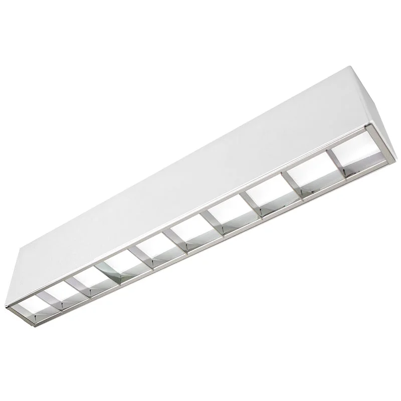 Industrial Lighting for Metal Fabrication ShopsSCX 2FT 20W LED Linkable Linear Light, CCT, Louver Industrial Lighting for Metal Fabrication ShopsSCX 2FT 20W LED Linkable Linear Light, CCT, Louver