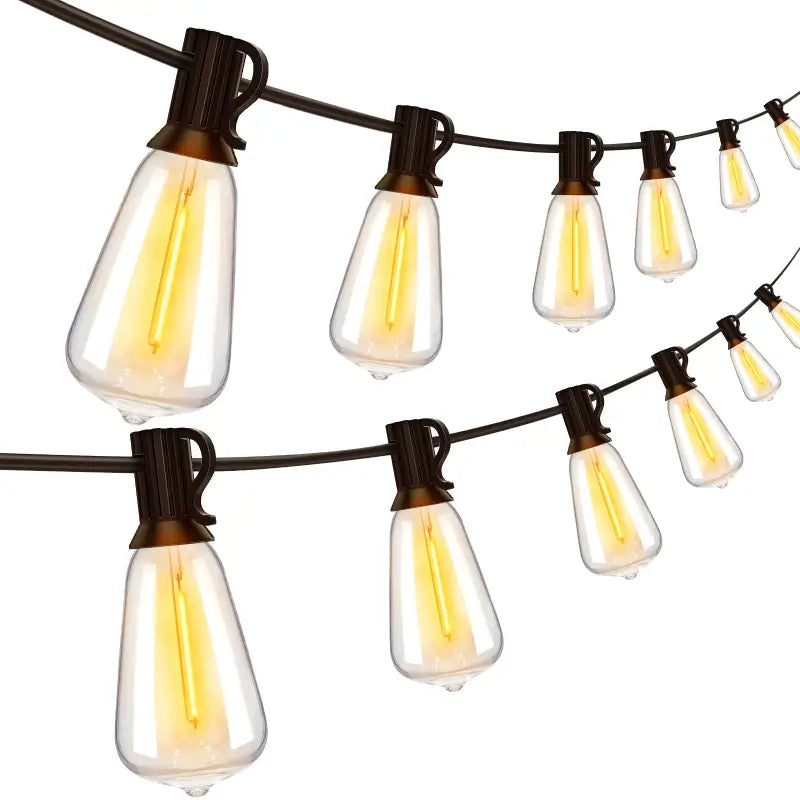 String Lights for Outdoor Dining AreasOllny 160FT ST38 Warm White Outdoor Patio Lights (80 Bulbs, IP45 Waterproof, Connectable, 2200k) String Lights for Outdoor Dining AreasOllny 160FT ST38 Warm White Outdoor Patio Lights (80 Bulbs, IP45 Waterproof, Connectable, 2200k)