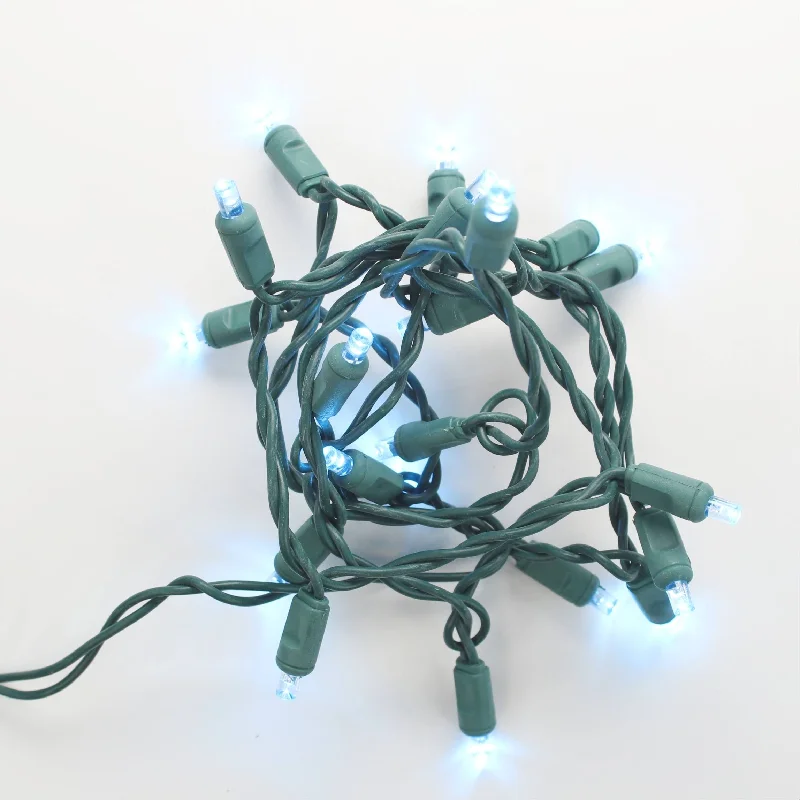 String Lights for DIY Home Decor Projects20-light Teal LED Craft Lights, Green Wire