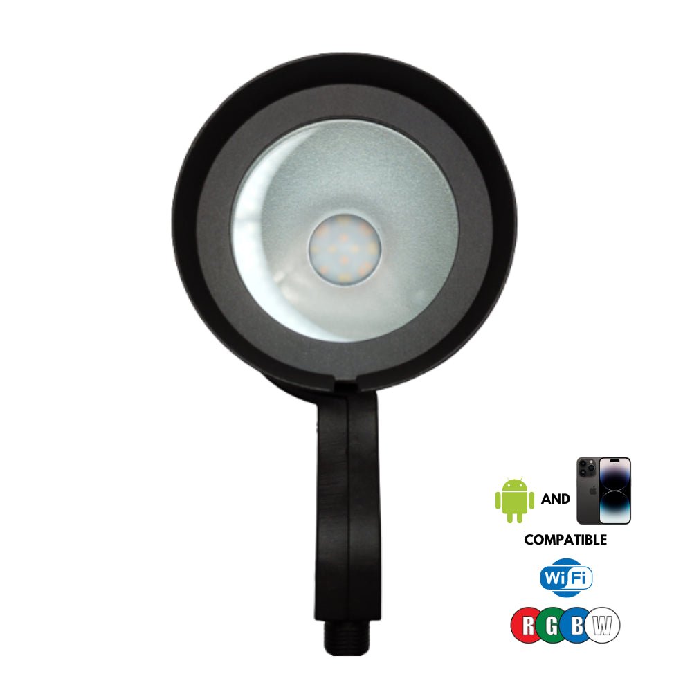 String Lights for Outdoor Dining AreasABBA 12W Built-In RGBW LED Spot Light