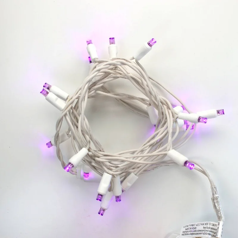 String Lights with Edison Bulbs for Rustic Ambiance20-light Purple LED Craft Lights, White Wire String Lights with Edison Bulbs for Rustic Ambiance20-light Purple LED Craft Lights, White Wire