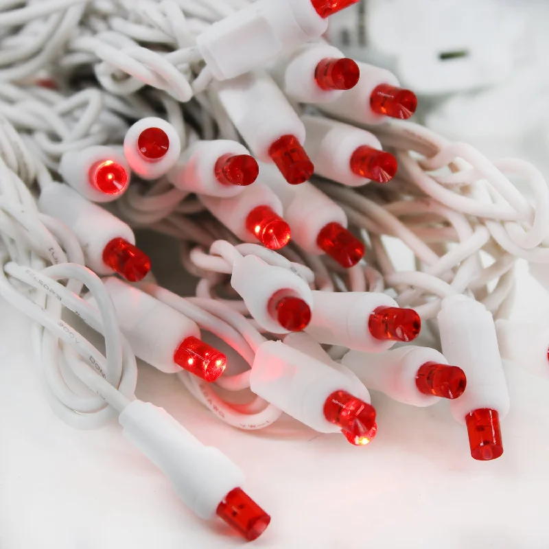 String Lights for Wedding Receptions50-light 5mm Red Strobe LED Christmas Lights, 4" Spacing White Wire String Lights for Wedding Receptions50-light 5mm Red Strobe LED Christmas Lights, 4" Spacing White Wire