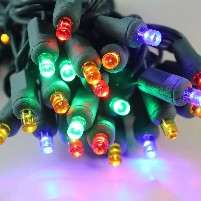 Color - Changing LED String Lights for Christmas Decor50-light 5mm Multicolor LED Christmas Lights, 6" Spacing Green Wire Color - Changing LED String Lights for Christmas Decor50-light 5mm Multicolor LED Christmas Lights, 6" Spacing Green Wire