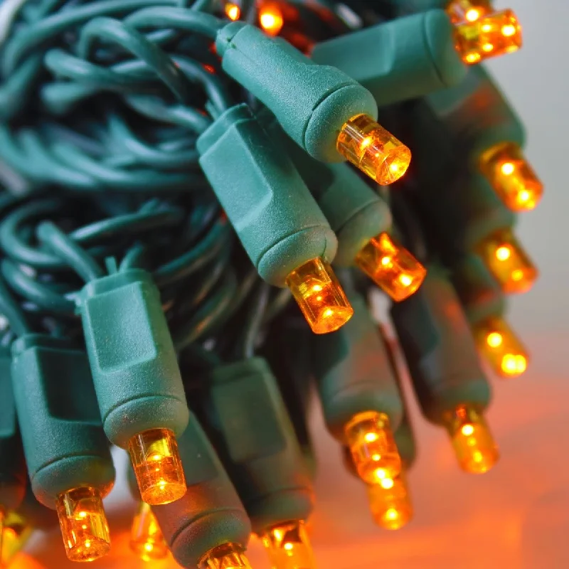 String Lights for Restaurant Outdoor Seating50-light 5mm Orange LED Christmas Lights, 6" Spacing Green Wire String Lights for Restaurant Outdoor Seating50-light 5mm Orange LED Christmas Lights, 6" Spacing Green Wire