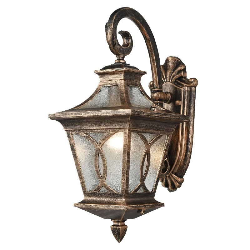 Industrial Lighting for Pharmaceutical ManufacturingAntique Bronze Outdoor Wall Light Fixture with Water Glass Shade Industrial Lighting for Pharmaceutical ManufacturingAntique Bronze Outdoor Wall Light Fixture with Water Glass Shade