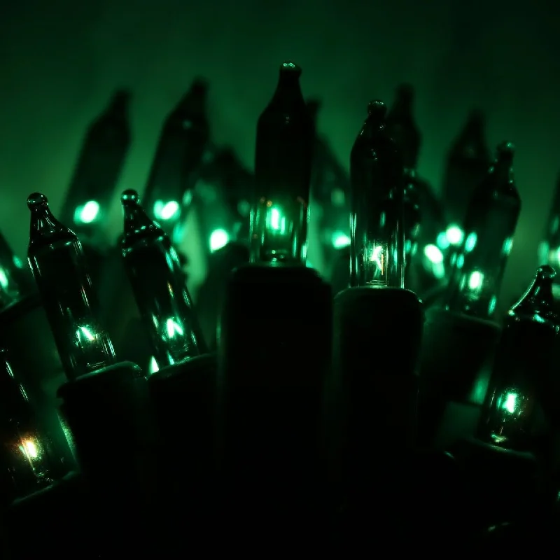 Fairy String Lights for Bedroom Decor50-bulb Green Mini Lights, 4" Spacing, Black Wire Fairy String Lights for Bedroom Decor50-bulb Green Mini Lights, 4" Spacing, Black Wire