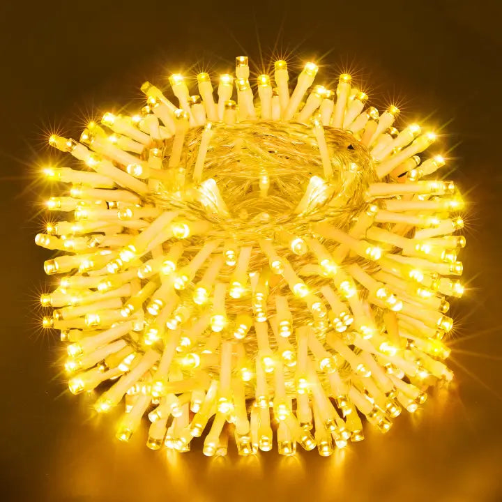 LED String Lights with Warm White GlowOllny 400 LED 132ft Warm White String Lights (Clear Cable, Plug in, 8 Modes, IP44 Waterproof) LED String Lights with Warm White GlowOllny 400 LED 132ft Warm White String Lights (Clear Cable, Plug in, 8 Modes, IP44 Waterproof)
