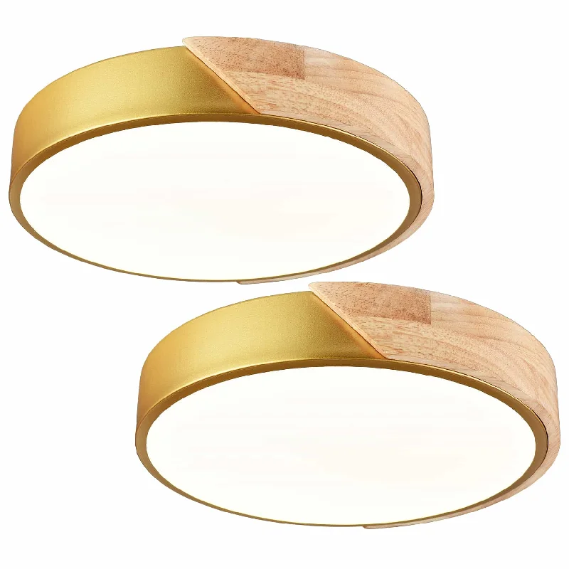 Industrial Emergency Lighting for Safety in FactoriesSimple Gold and Wood LED Flush Mount Ceiling Light Industrial Emergency Lighting for Safety in FactoriesSimple Gold and Wood LED Flush Mount Ceiling Light