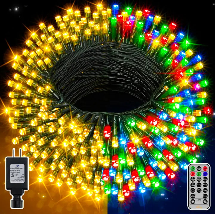 String Lights for Outdoor Dining AreasOllny 400 LED 132ft Outdoor Warm White/Multicolor String Lights (Green Cable, Plug in, 11 Modes, IP44) String Lights for Outdoor Dining AreasOllny 400 LED 132ft Outdoor Warm White/Multicolor String Lights (Green Cable, Plug in, 11 Modes, IP44)